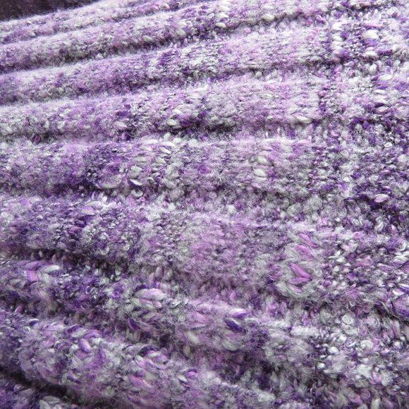 New Purple & Grey V-Neck Knit Sweater by Northern Reflections - Picture 7 of 7